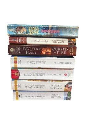Lot of 7 Romance Books Susan Mallery Thayne Major Frank Pelton Harlequin fiction